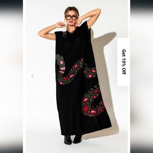 Dressed in Lala snake sweatshirt dress oversized